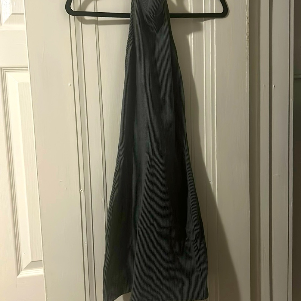 Dark gray mini ribbed dress worn once.
